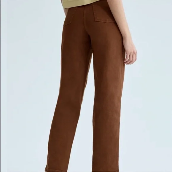 Wilfred Free Archer High Rise Brown Jeans size 6 - Picture 2 of 10